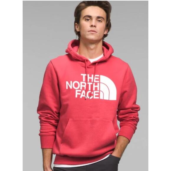 The North Face Other - The North Face Mens Large Clay Red and White Hooded Pullover Sweatshirt